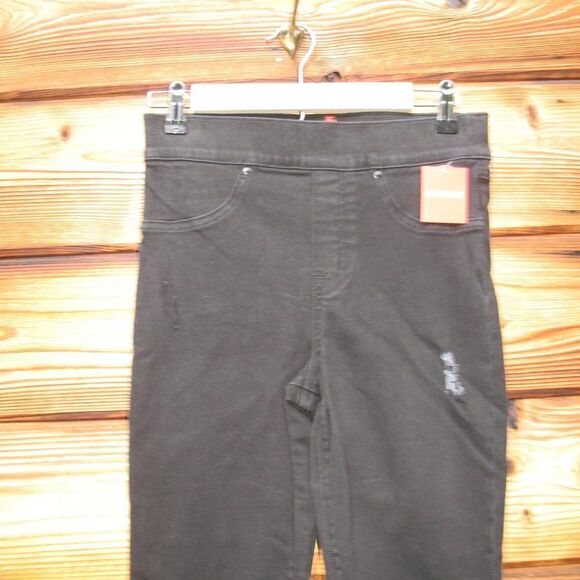 NWT Spanx  Vintage Distressed Ankle Skinny Jeans Black - Picture 4 of 9